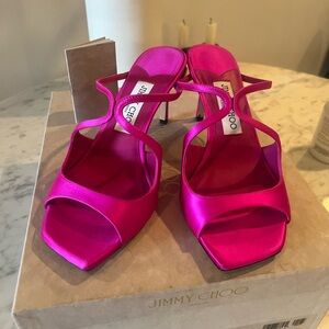 Jimmy Choo pink heel sandals